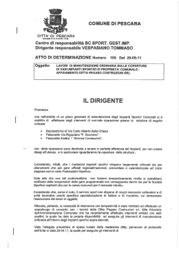 Centro di responsabilità BO SPORT. GEST.IMP.