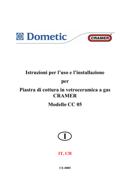 Istruzioni per l`uso e l`installazione per Piastra di cottura in