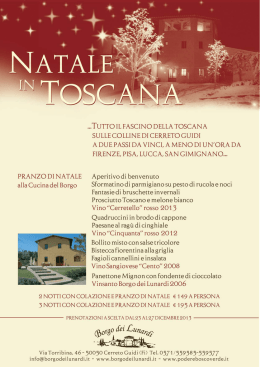 tutto il fascino della toscana sulle colline di cerreto guidi a due passi