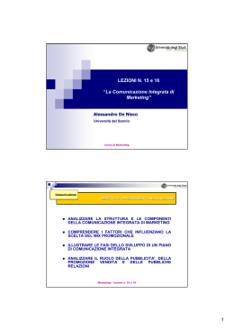 Lezione 15 e 16