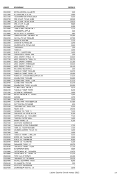 Listino Saunier Duval MARZO 2012