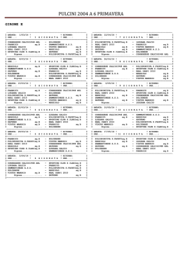 GIRONE E - ASD Polisportiva Solierese Calcio