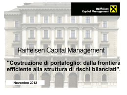Costruzione di portafoglio, dalla frontiera