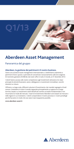 Q1/13 Aberdeen Asset Management