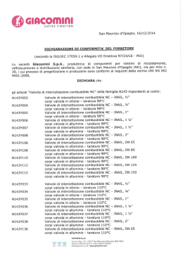 Dichiarazione di conformità
