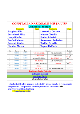 COPPITALIA NAZIONALE MISTA UISP