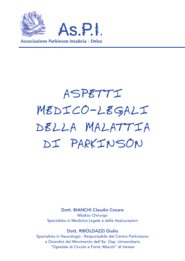 libretto - Associazione Parkinson Insubria &ndash; AsPI