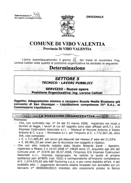 ORIGINALE - Comune di Vibo Valentia