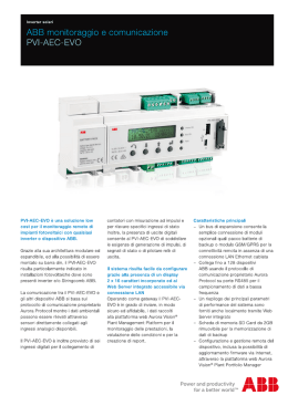 ABB monitoraggio e comunicazione - PVI-AEC-EVO