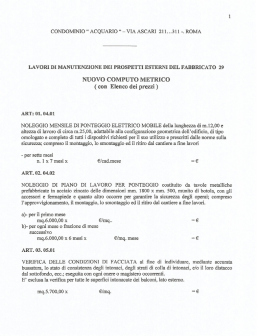 Nuovo Computo metrico facciate F29