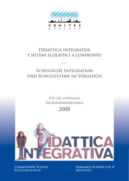 Didattica integrativa e sistemi scolastici a