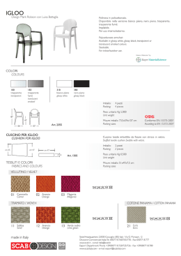 Scarica la SCHEDA TECNICA