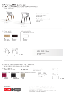 Scarica la SCHEDA TECNICA