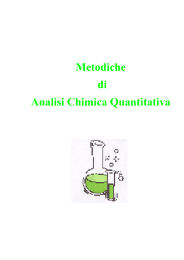 Metodiche di Analisi Chimica Quantitativa