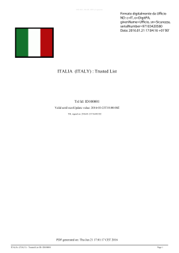 ITALIA (ITALY) - Trusted List ID: ID100001