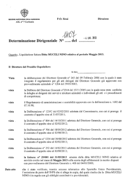 Determinazione del 4 Luglio 2013, N.1467 [file]