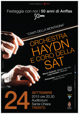 Manifesto concerto Haydn e coro Sat per Anffas