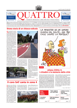 Il coro SAT canta in zona 4