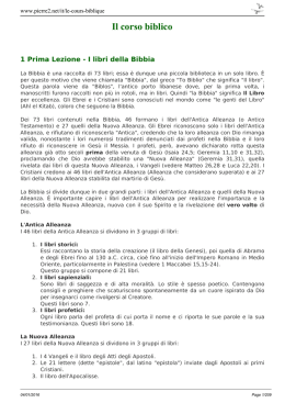 Il corso biblico