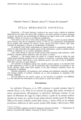 SULLA MERLINOITE SINTETICA