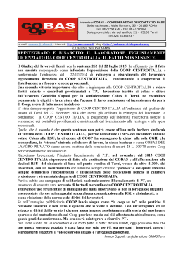 com stampa sentenza reintegrolavoratore licenziato