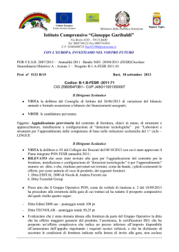 Copia di Aggiudicazione Provvisoria Fesr
