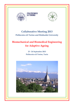 Collaborative Meeting 2013 Biomechanical and