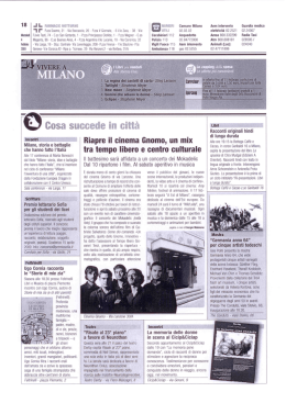 Riapre il Cinema Gnomo, un mix tra tempo libero e centro