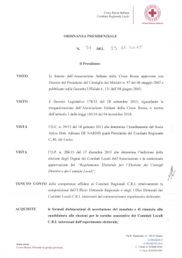 O.P. n.31 del 23.12.2015 UER Lazio