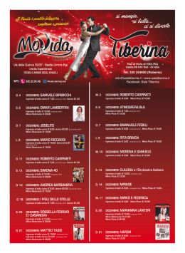 pieghevole Dicembre - Ristorante Sala da Ballo Dancing Tiberina