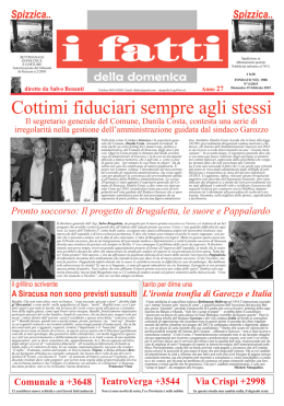 Cottimi fiduciari sempre agli stessi