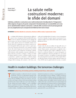 La salute nelle costruzioni moderne: le sfide del domani