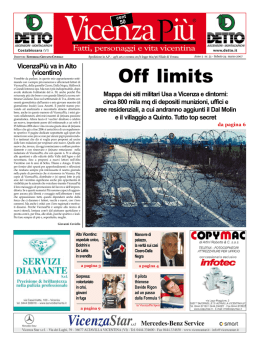 Off limits - VicenzaPi&ugrave;