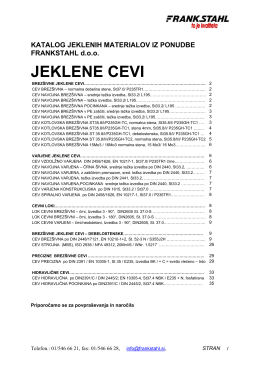 JEKLENE CEVI