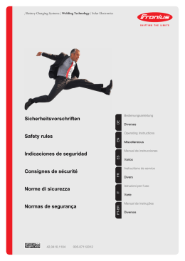Indicaciones de seguridad