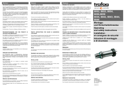 Montage- und Sicherheitshinweise Operating and
