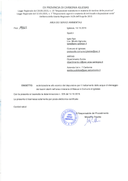 determinazione n. 325 del 14.10.2015