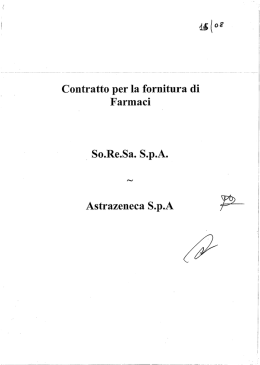 Contratto perla fornitura di
