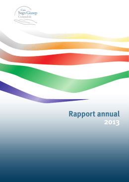 Jahresbericht 2013 - Casa sogn Giusep Cumpadials