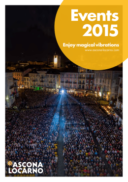Flyer Events 2015  - Ascona