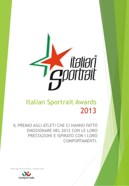Scarica la brochure! - Italian Sportrait Awards