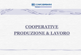 cooperative produzione & lavoro - Ordine dei Dottori Commercialisti