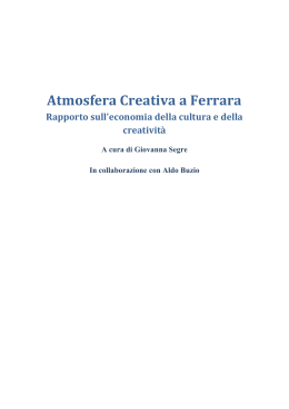 scarica il report Atmosfera Creativa