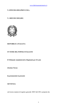N. 03922/2014 REG.PROV.COLL. N. 10833/2012 REG.RIC