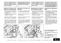 Prima di sostituire una lam pada dei proiettori
