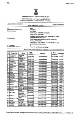 Graduatoria selezione Operai Comuni (pdf