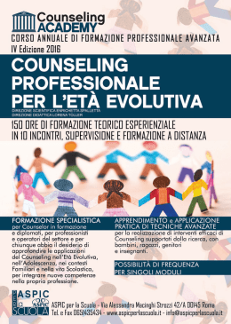 COUNSELING PROFESSIONALE