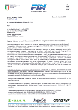 dettagli - Federazione Italiana Nuoto