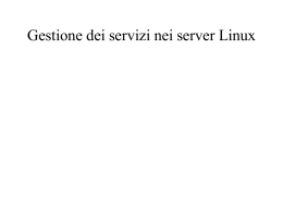 Gestione dei servizi nei server Linux