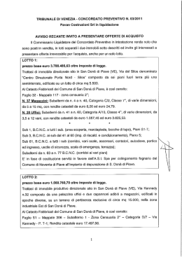 Pavan Costruzioni Sri in liquidazione